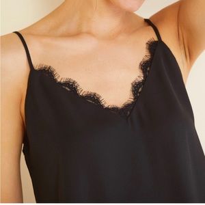 Allison Joy Ashley Lace Trim Cami - Size Large
